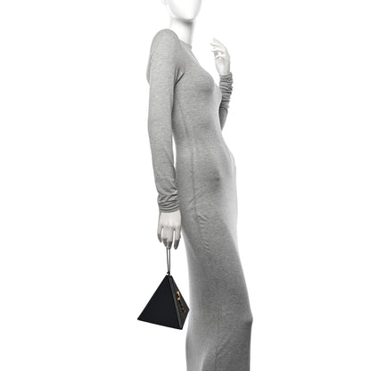 Saint Laurent Patent Pyramid Clutch Black 2 of 12