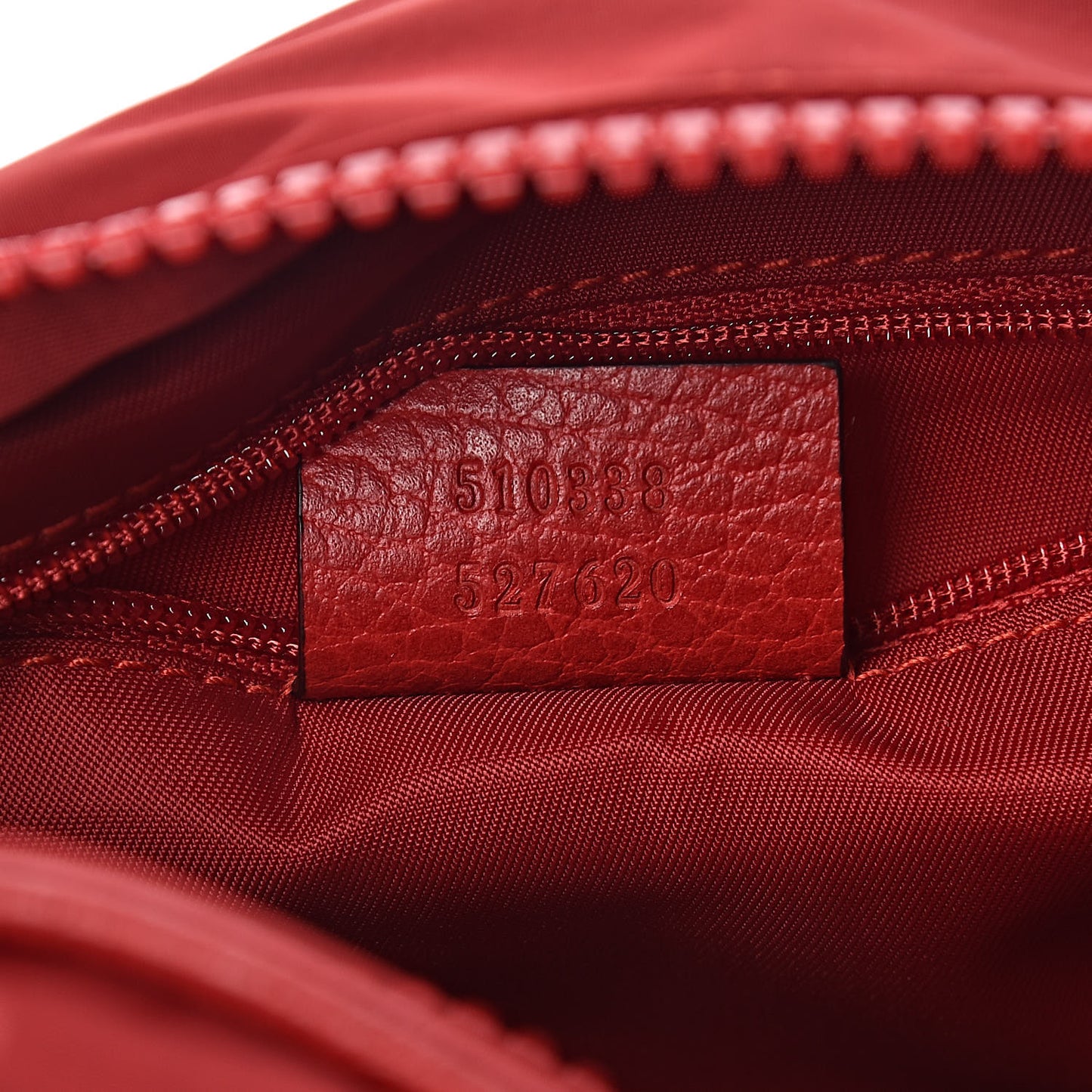 Nylon Monogram Dolmias Pouch Vibrant Red