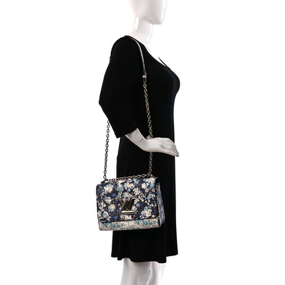 Louis Vuitton Printed Calfskin Flower Twist Shoulder Bag MM 2 of 9