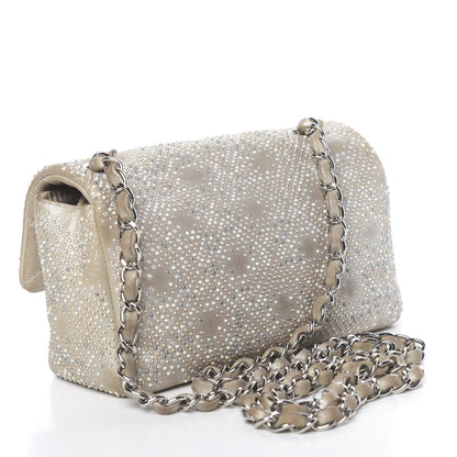 Chanel Iridescent Calfskin Studded Mini Flap Silver 3 of 14