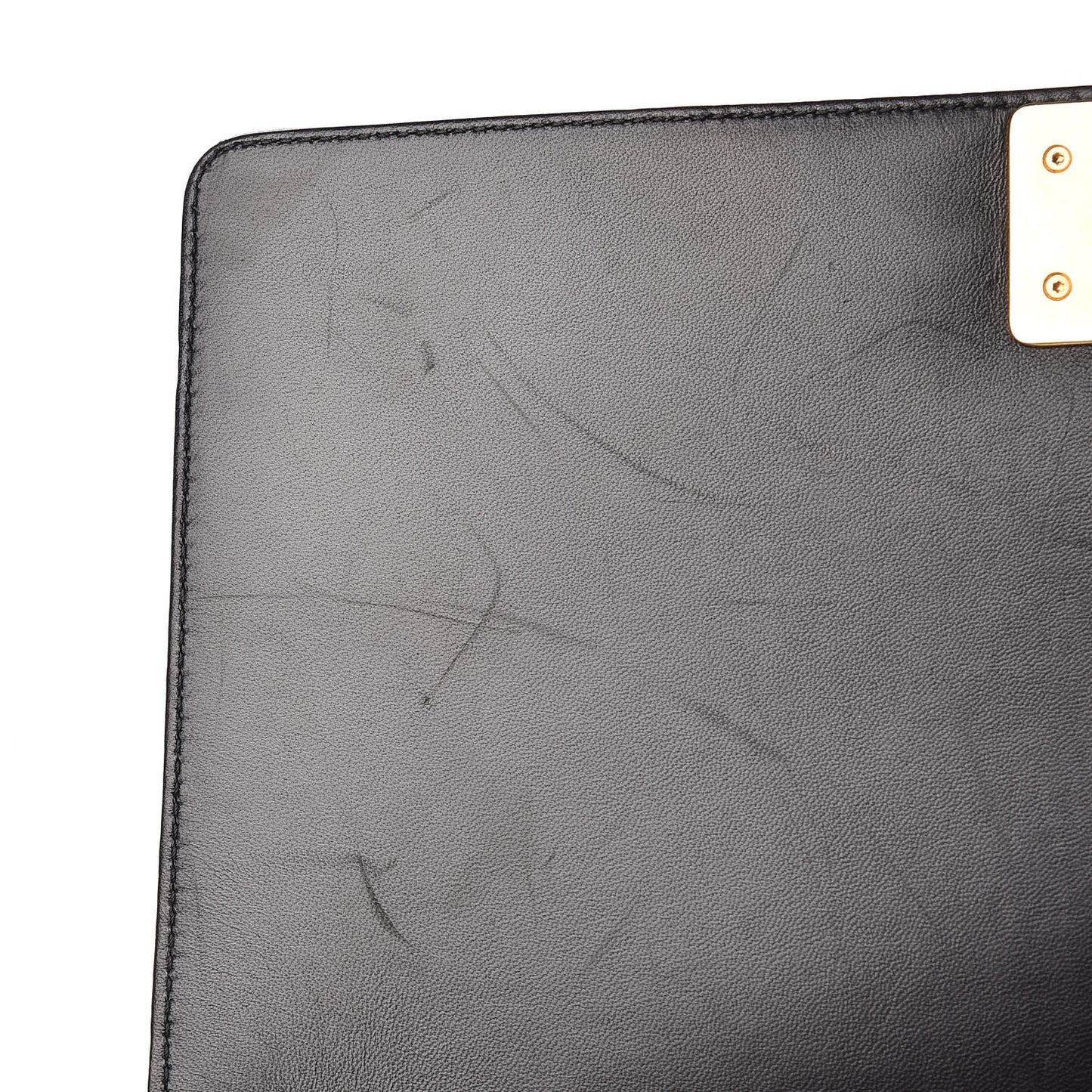 Lambskin Quilted Large Boy Flap Black