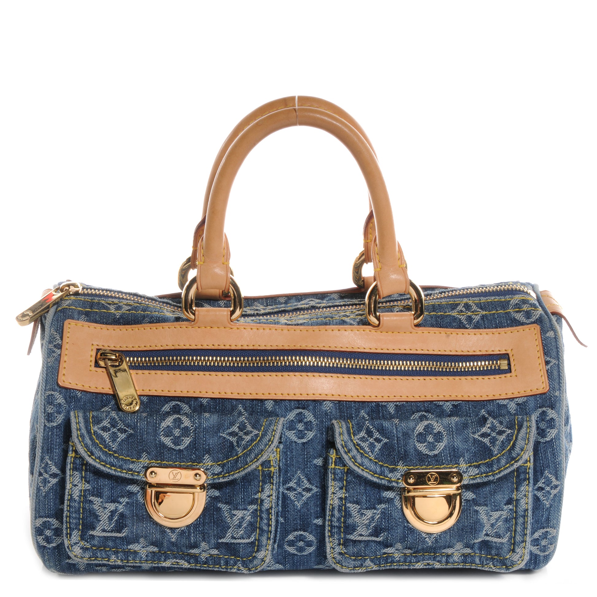 Louis Vuitton Monogram Denim Neo Speedy Blue 1 of 7