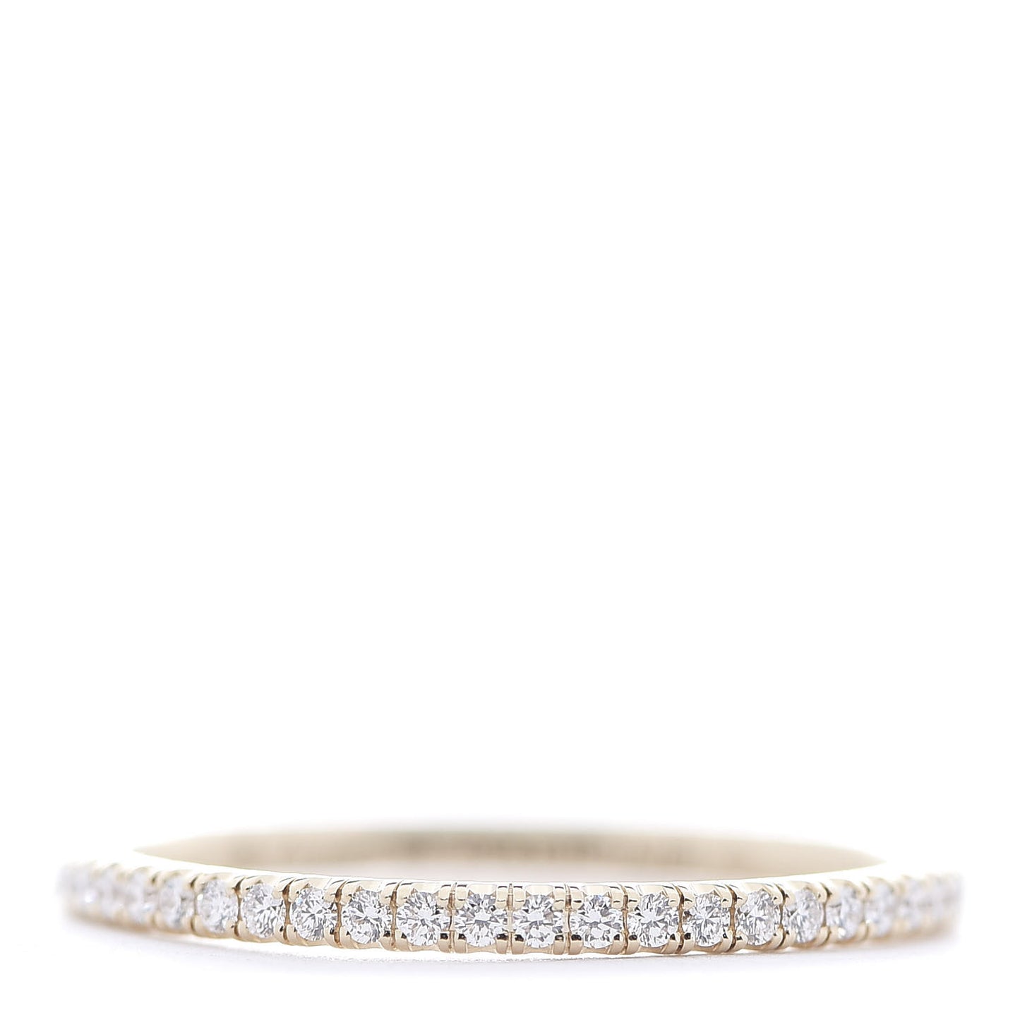 18K Yellow Gold Diamond Etincelle De Eternity Ring 53 6.5