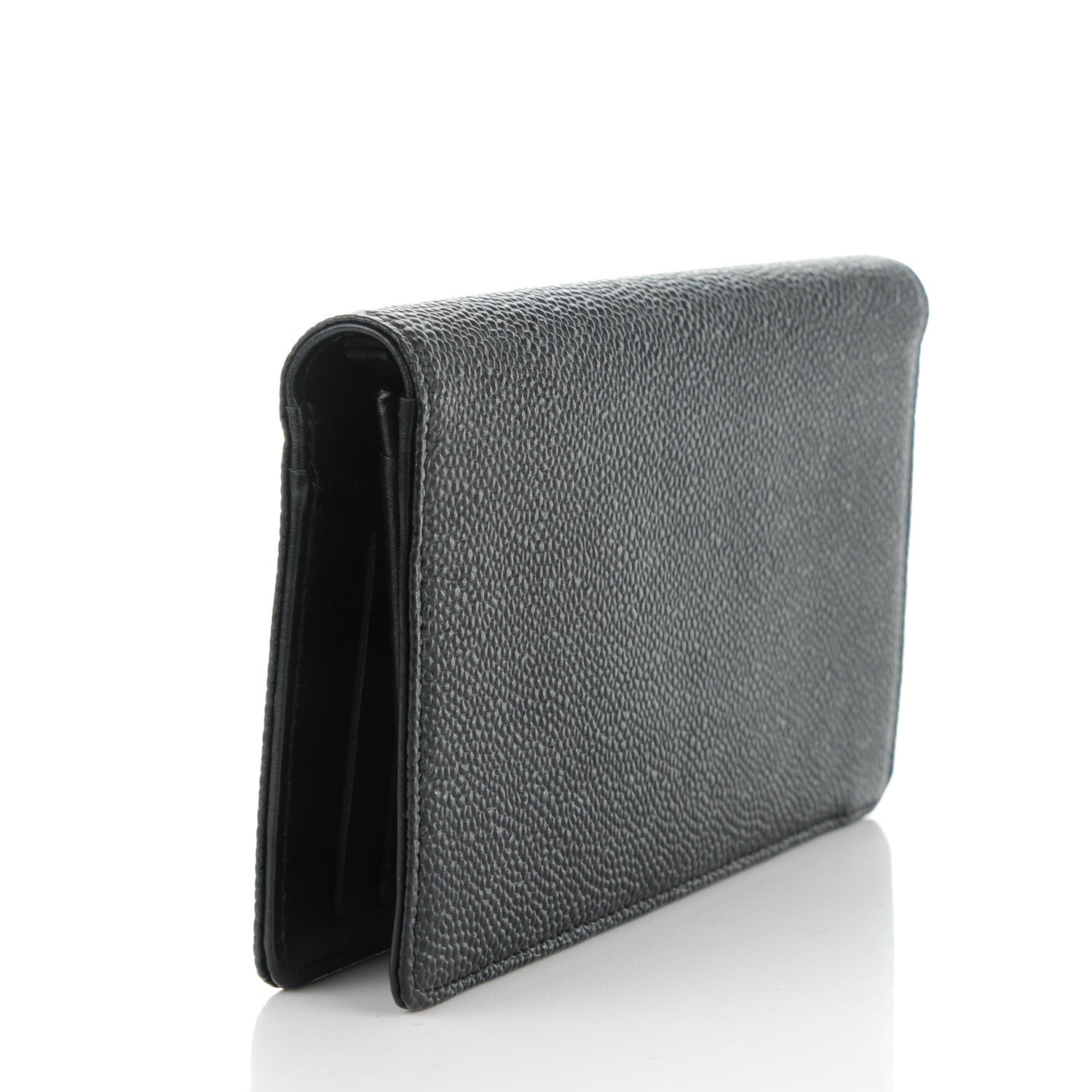 Chanel Caviar Timeless CC Yen Wallet Black 3 of 8