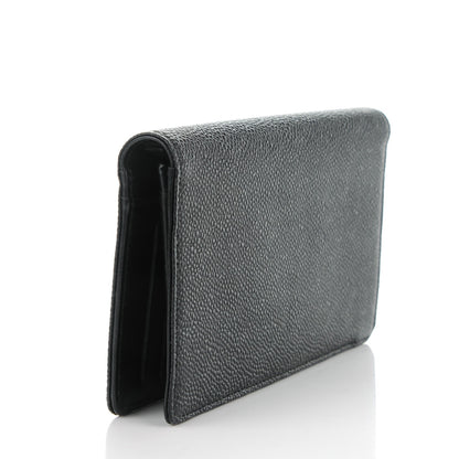 Chanel Caviar Timeless CC Yen Wallet Black 3 of 8