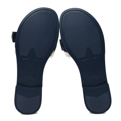 Christian Dior Technical Fabric Dio(r)evolution Slide Sandals Deep Blue 5 of 8