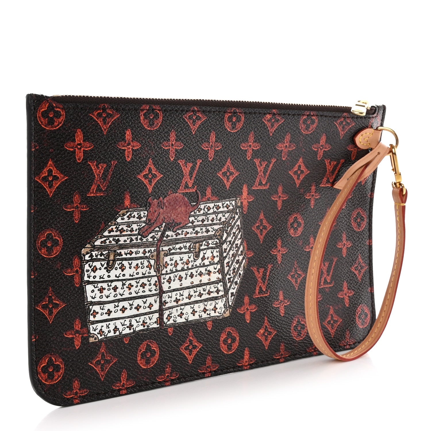 Louis Vuitton Catogram Neverfull MM GM Pochette Marron 3 of 10