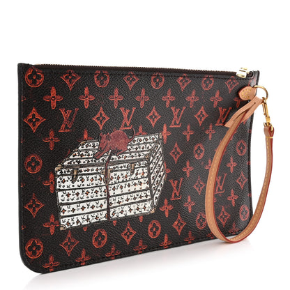 Louis Vuitton Catogram Neverfull MM GM Pochette Marron 3 of 10