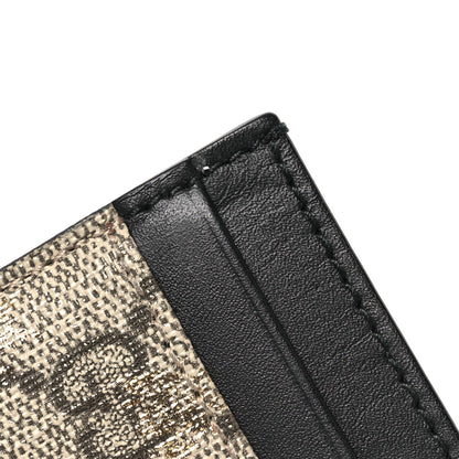 Gucci GG Supreme Monogram Bees Card Holder Black 9 of 11