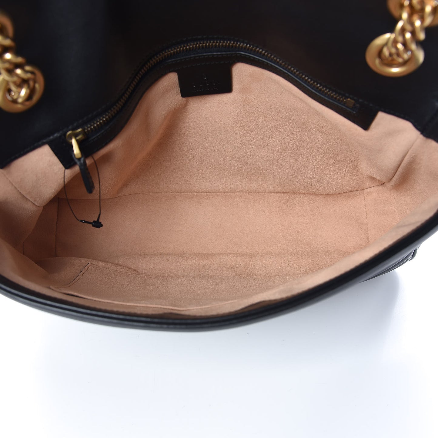 Calfskin Matelasse Medium GG Marmont Shoulder Bag Black
