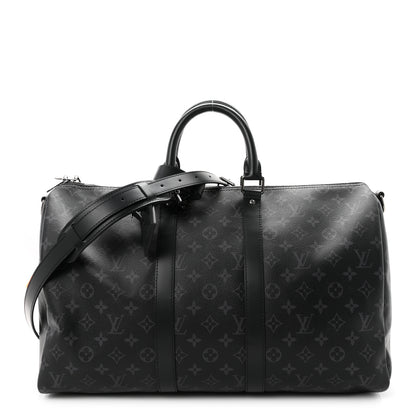 Louis Vuitton Monogram Eclipse Keepall Bandouliere 45 1 of 8