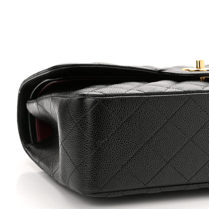 Chanel Caviar Quilted Jumbo Double Flap Black 9 of 11