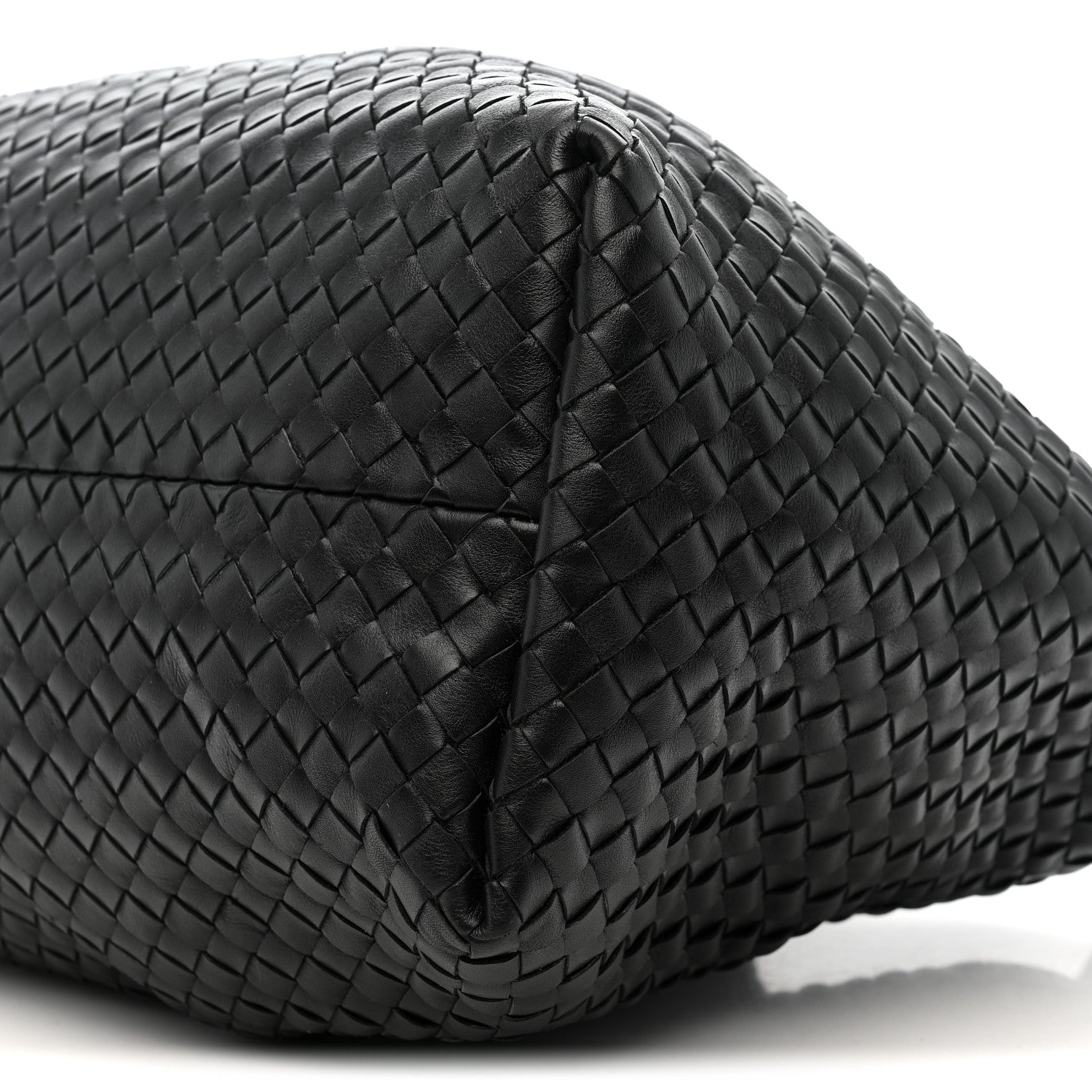 Bottega Veneta Calfskin Intrecciato Pinacoteca Reversible Tote Black Fondant 9 of 10