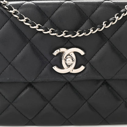 Chanel Lambskin Quilted Daily Zippy Crossbody Black 7 of 13