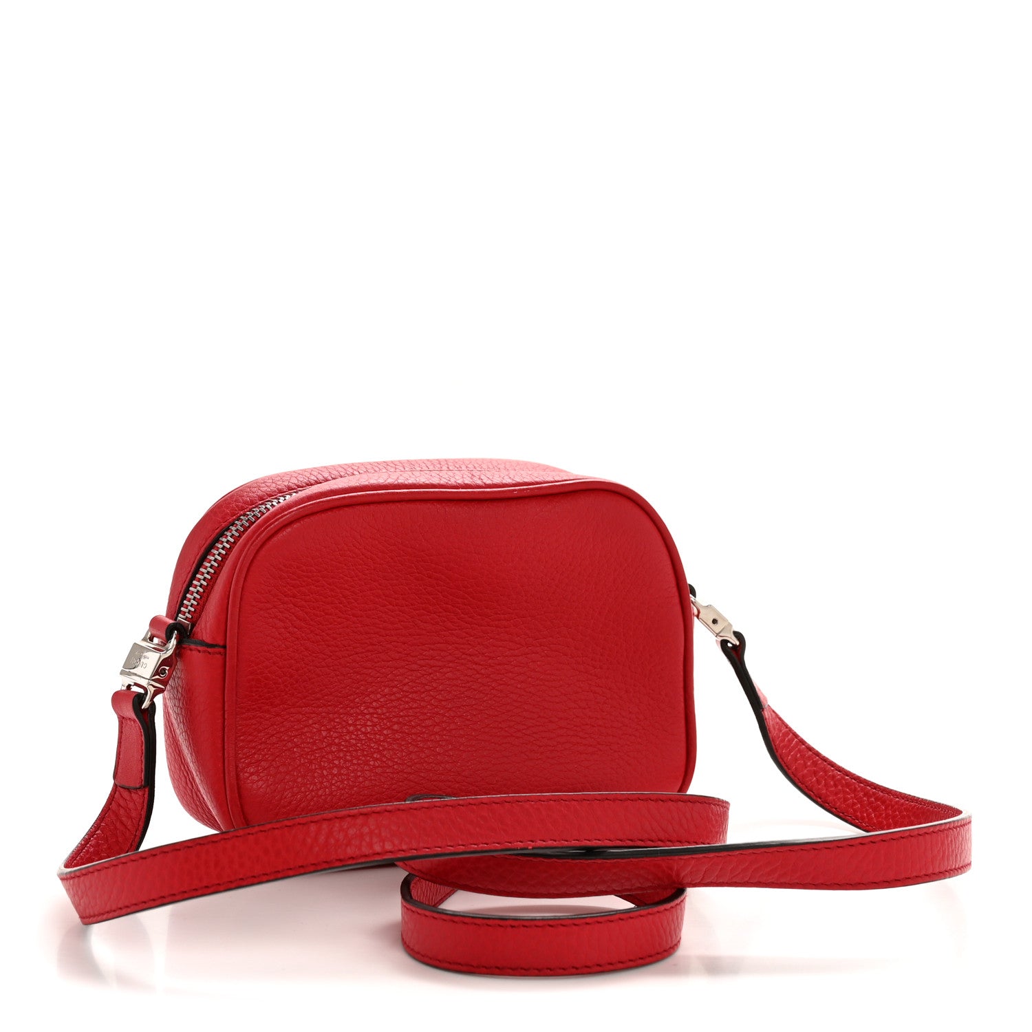 Gucci Pebbled Calfskin Children's Mini Soho Disco Messenger Bag Tabasco Red 3 of 12