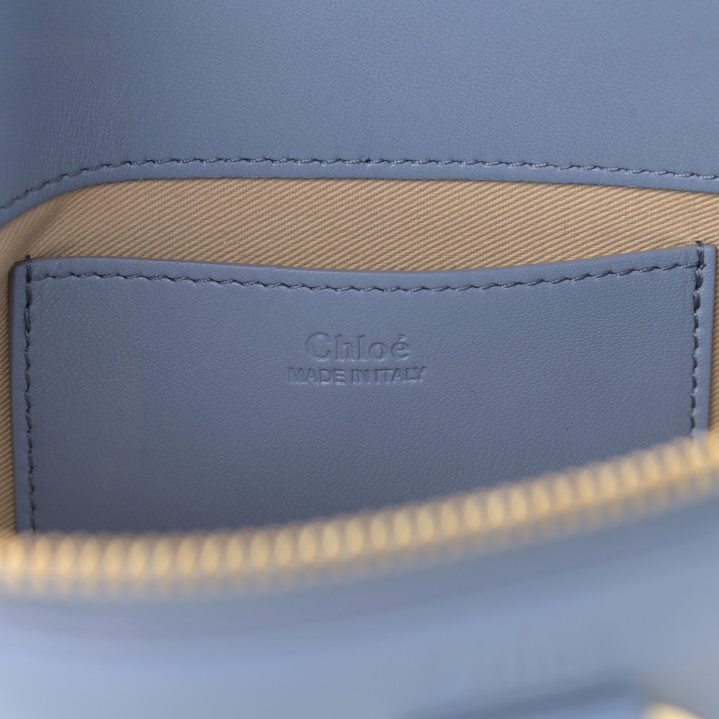 Supple Lambskin Small Faye Soft Zippered Shoulder Bag Gentle Blue