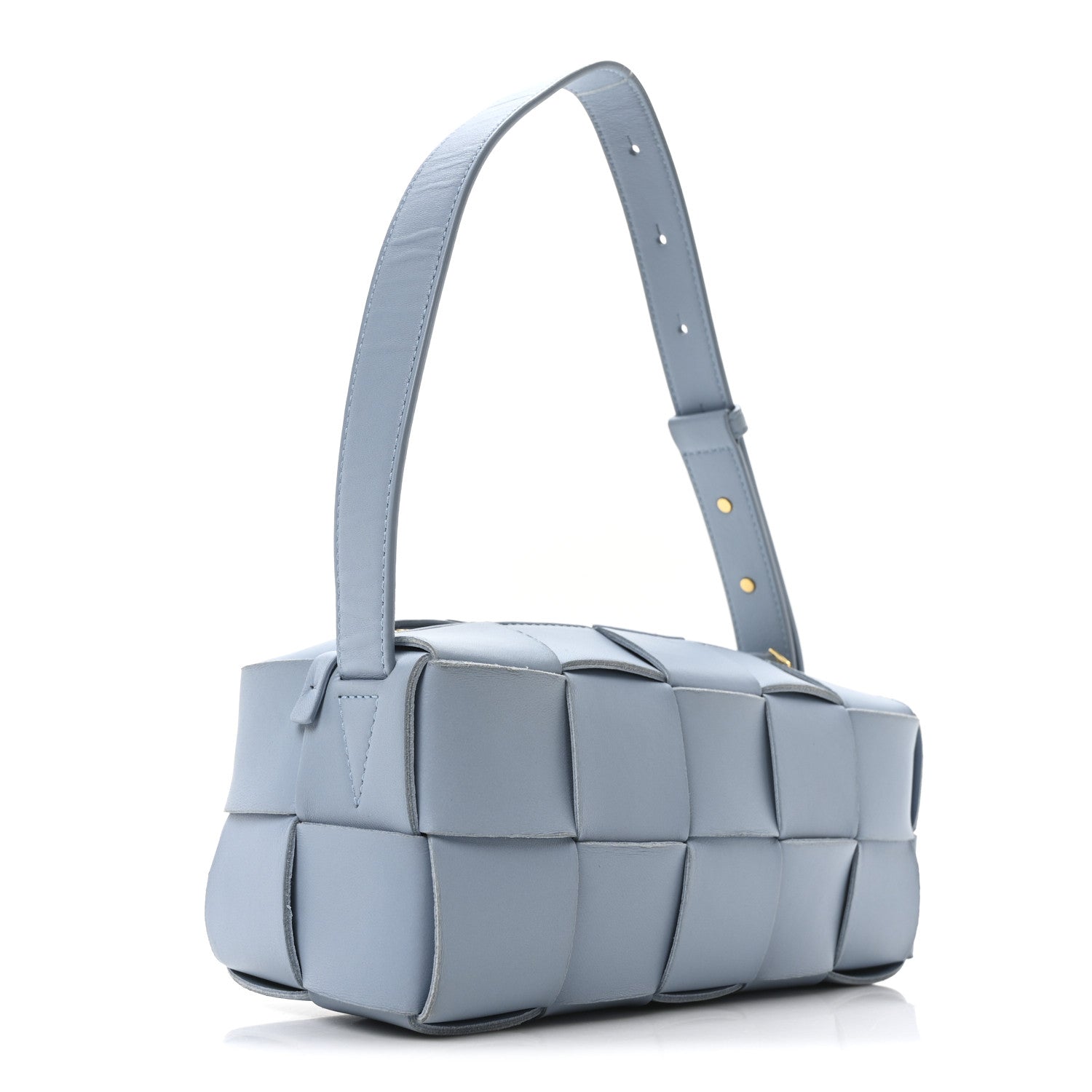 Bottega Veneta Lambskin Maxi Intrecciato Small Brick Cassette Bag