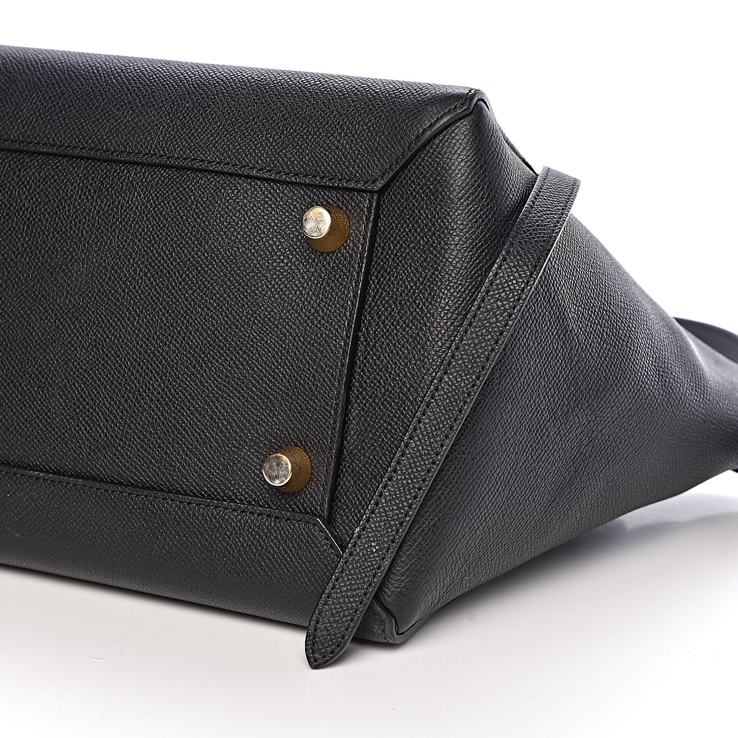 Grained Calfskin Mini Belt Bag Black