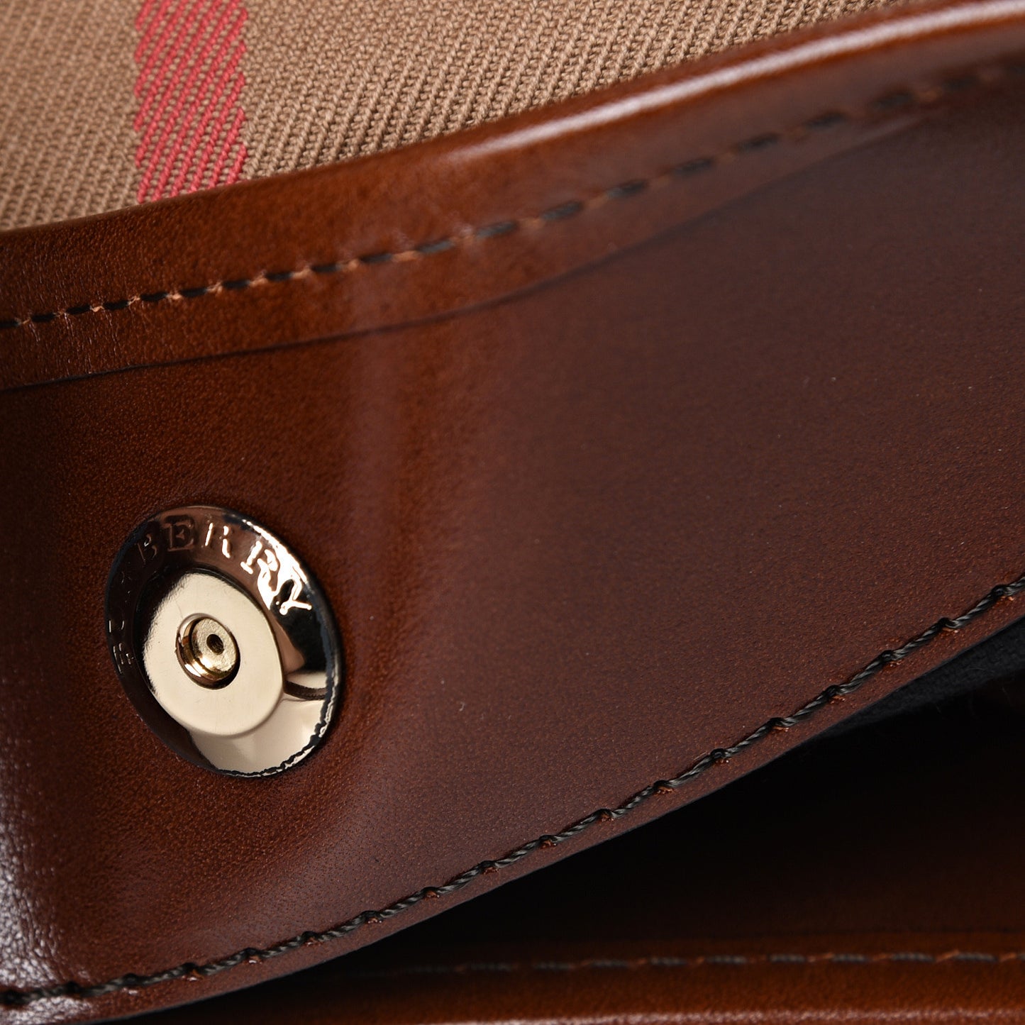 House Check Small Canterbury Tote Dark Tan
