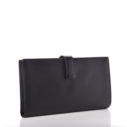 Hermes Epsom Bearn Gusset Wallet Black 3 of 8
