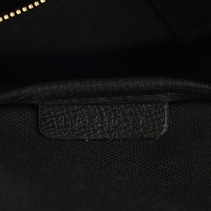 Burberry Derby Calfskin House Check Medium Welburn Tote Black 6 of 7