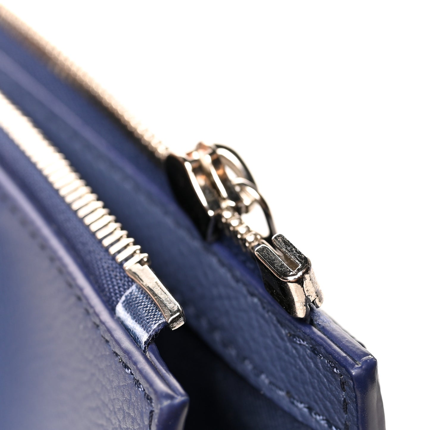 Monogram Ink Watercolor Sac Plat Zippé Blue