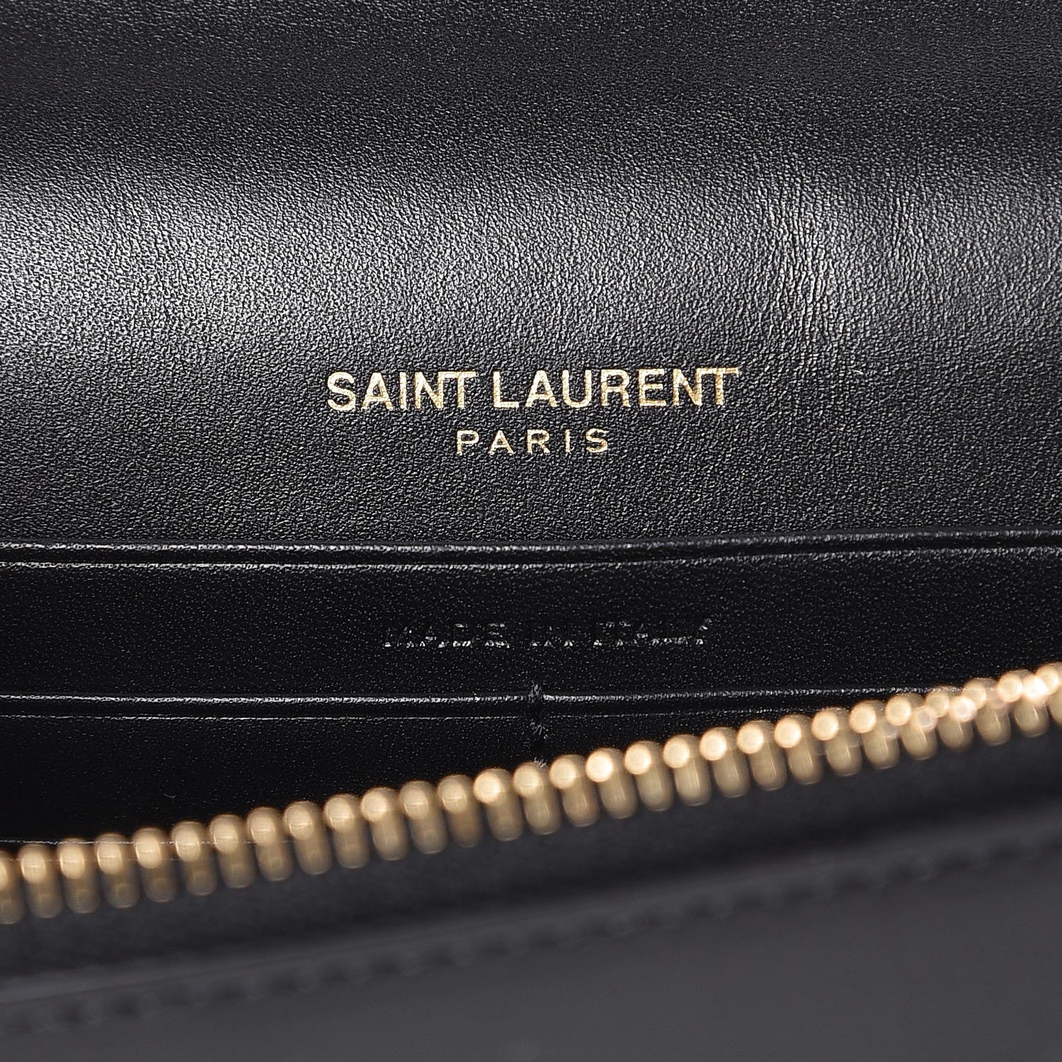 Saint Laurent Smooth Calfskin Classic Monogram Kate Tassel Chain Wallet Black 11 of 11