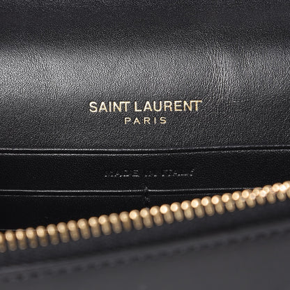 Saint Laurent Smooth Calfskin Classic Monogram Kate Tassel Chain Wallet Black 11 of 11