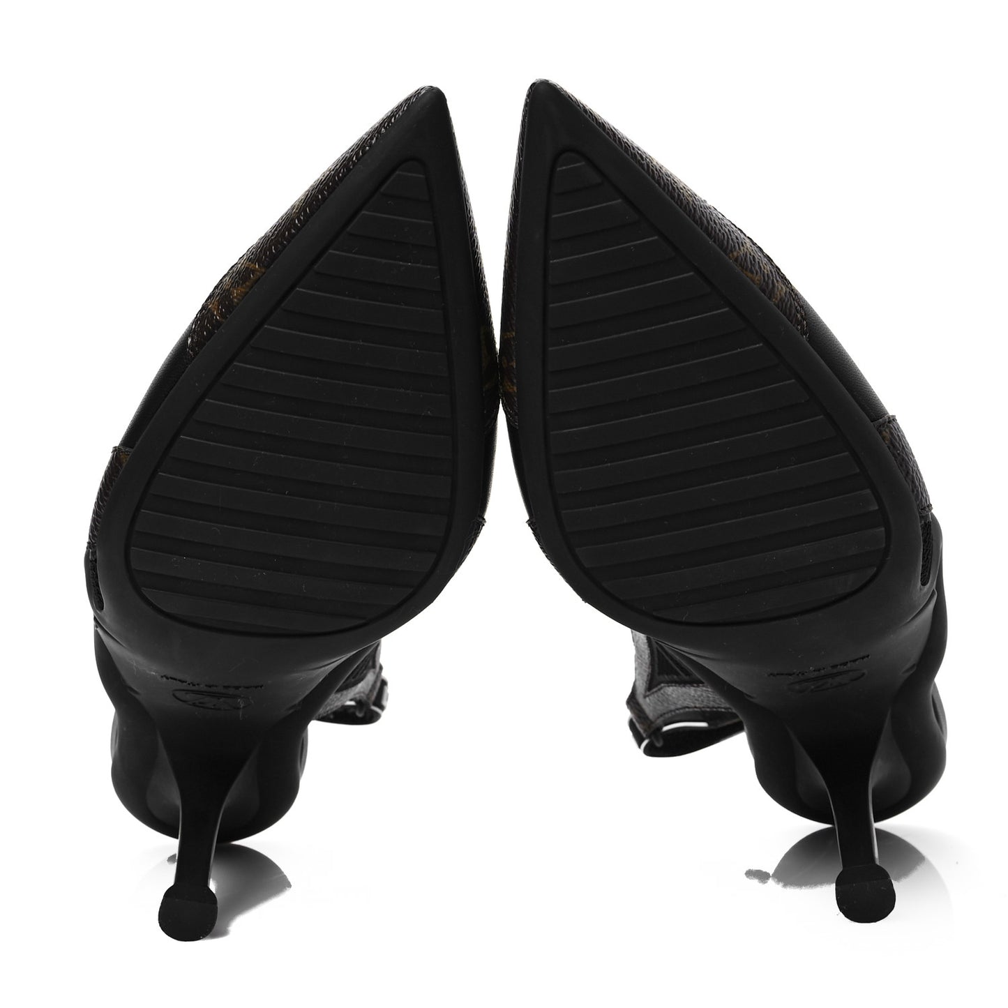 Patent Monogram Archlight Slingback Pumps 40 Black