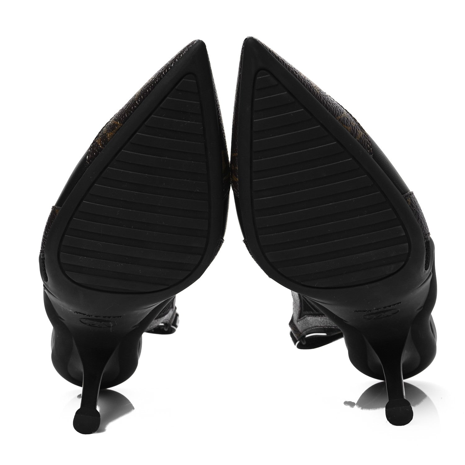 Louis Vuitton Patent Monogram Archlight Slingback Pumps 40 Black 5 of 9