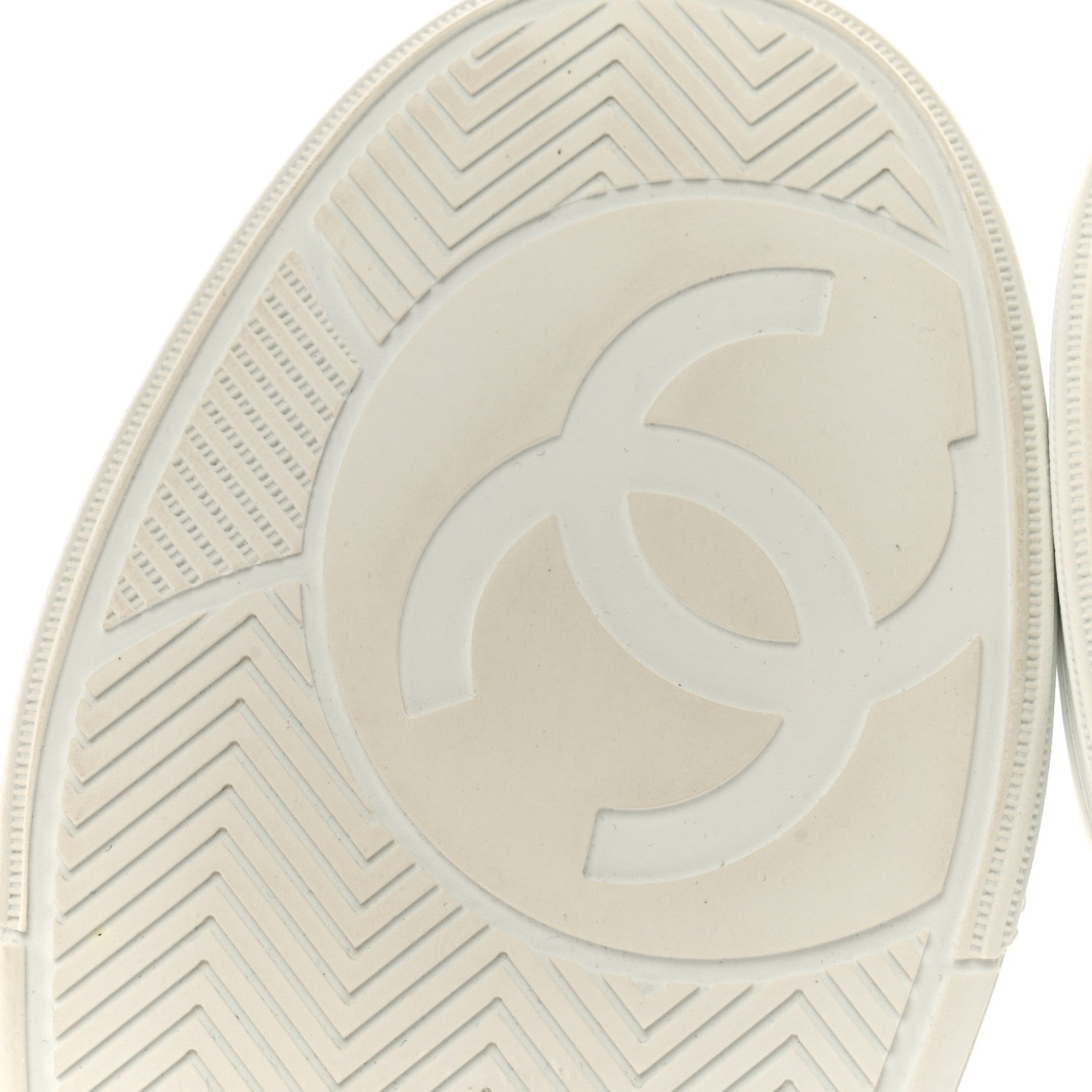 Chanel Calfskin Womens CC Logo Sneakers 39 White 9 of 10