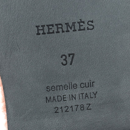 Hermes Woolskin Oran Sandals 37 Rose Aube 7 of 7