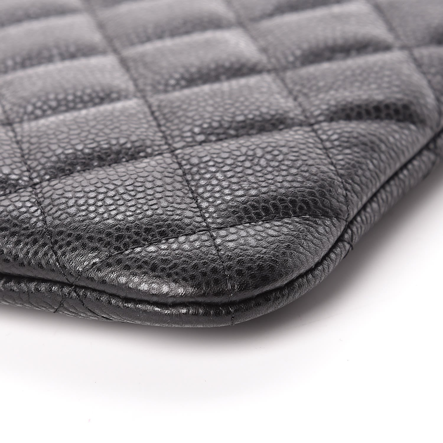 Chanel Caviar Quilted Medium Cosmetic Case Black 9 of 11