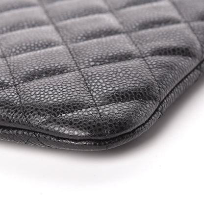 Chanel Caviar Quilted Medium Cosmetic Case Black 9 of 11