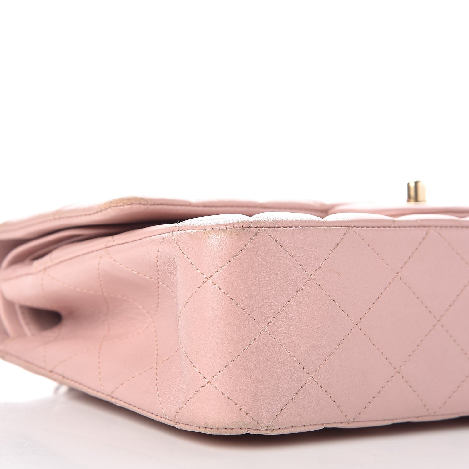 Chanel Lambskin Quilted Medium Double Flap Light Pink 9 of 14