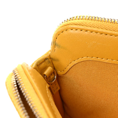 Chanel Caviar Quilted Small Clutch With Chain Yellow 15 of 18