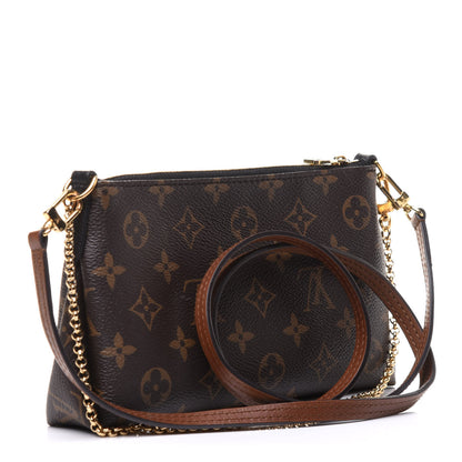 Louis Vuitton Monogram Pallas Clutch Black 3 of 10