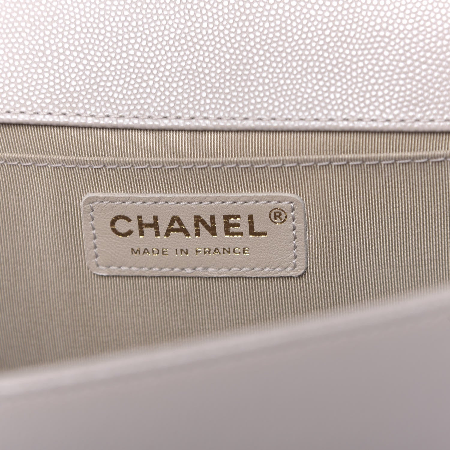 Chanel Caviar Quilted Medium Boy Flap Dark Beige 6 of 14