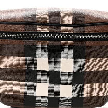 Burberry E-canvas Check Bum Bag Dark Birch Brown 8 of 10