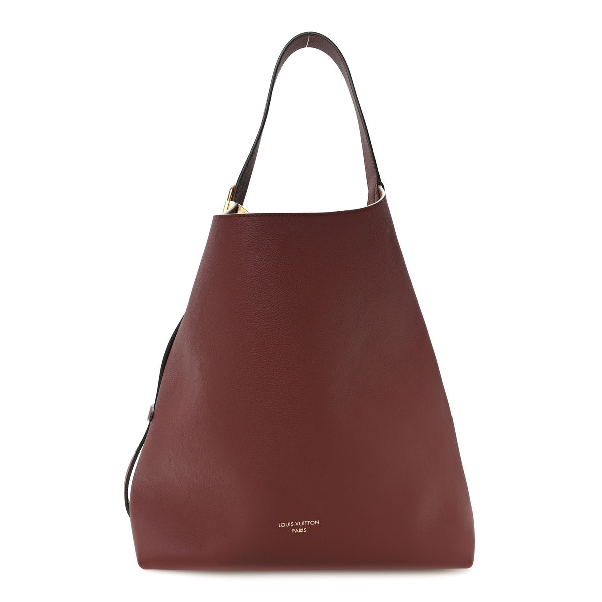 Louis Vuitton Grained Calfskin Low Key Hobo MM Rouge 1 of 10