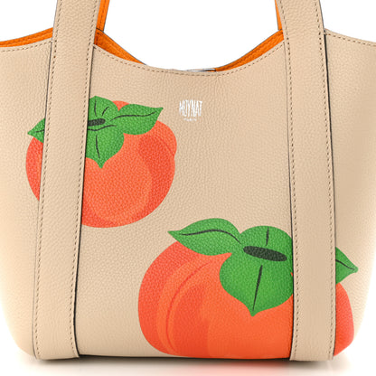 Moynat Taurillon Blush Duo Cabas BB Tote Greige Mandarine 7 of 9