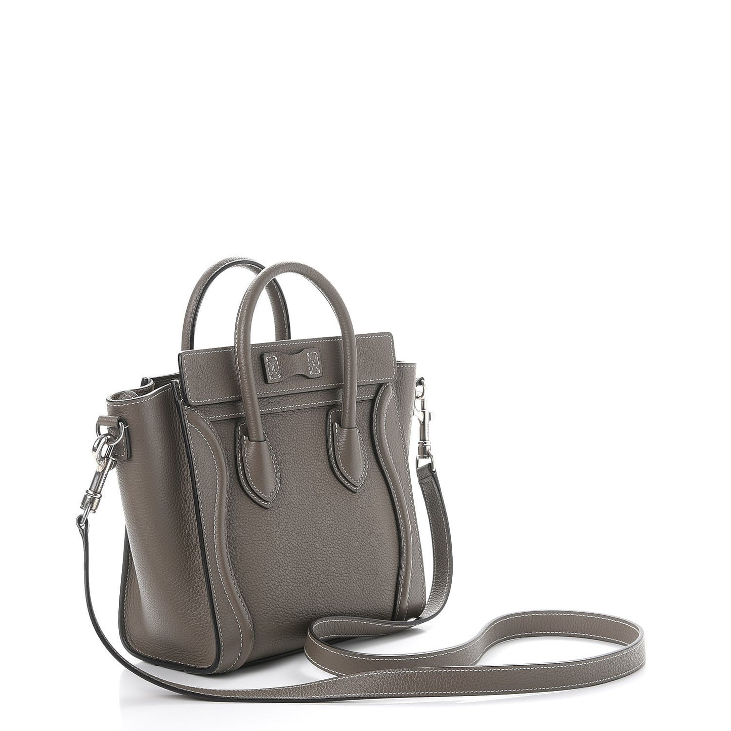 Drummed Calfskin Nano Luggage Souris