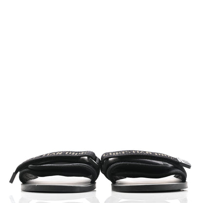 Christian Dior Technical Stretch Fabric Camouflage Dio(r)evolution Slide Sandals 39 Black Military 2 of 7