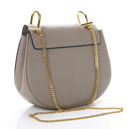 Chloe Grained Lambskin Drew Shoulder Bag Motty Grey 3 of 7