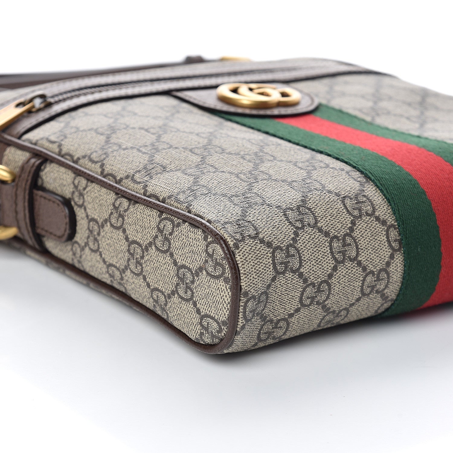 Gucci GG Supreme Monogram Web Small Ophidia Messenger Bag Brown 7 of 8