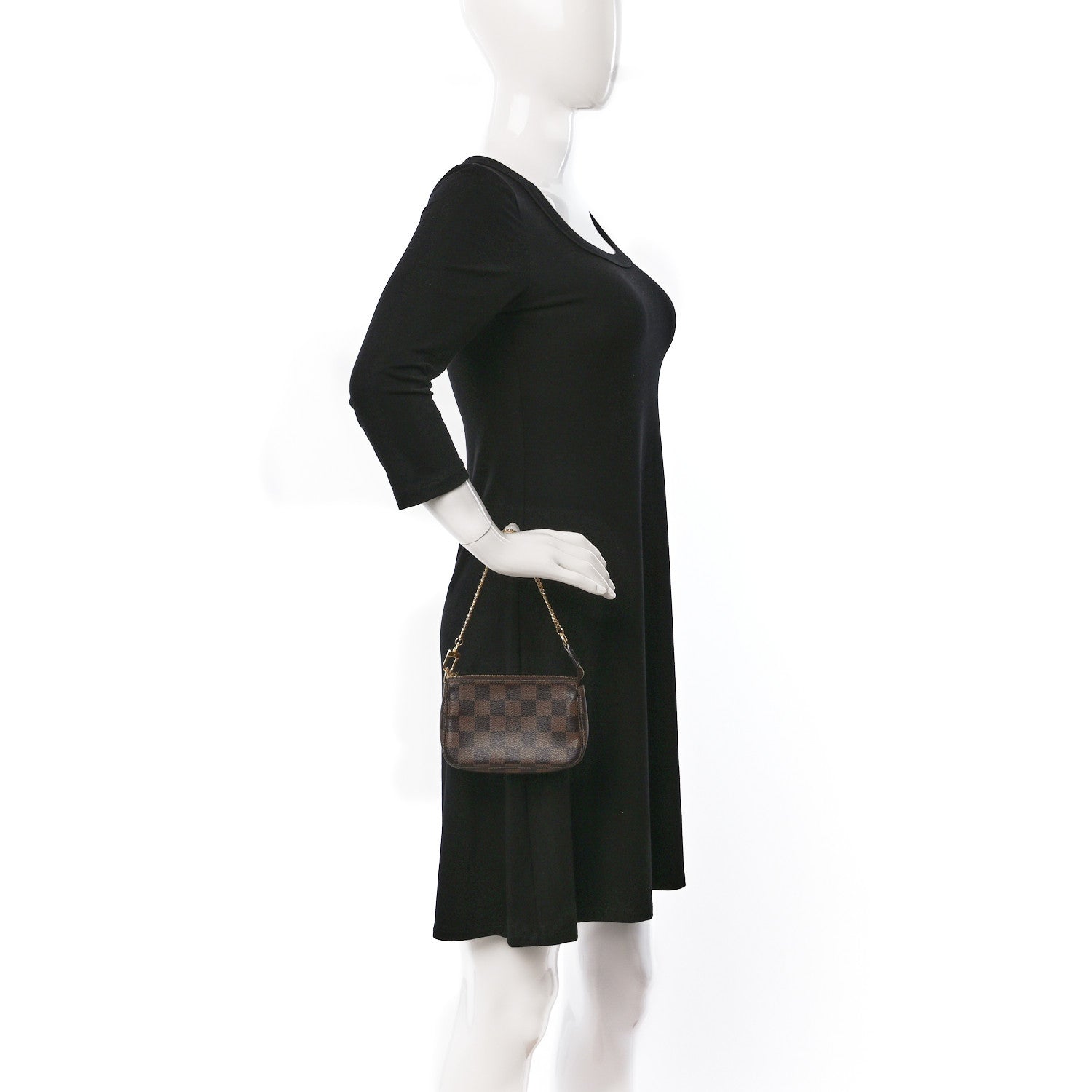 Louis Vuitton Damier Ebene Mini Pochette Accessories 2 of 8
