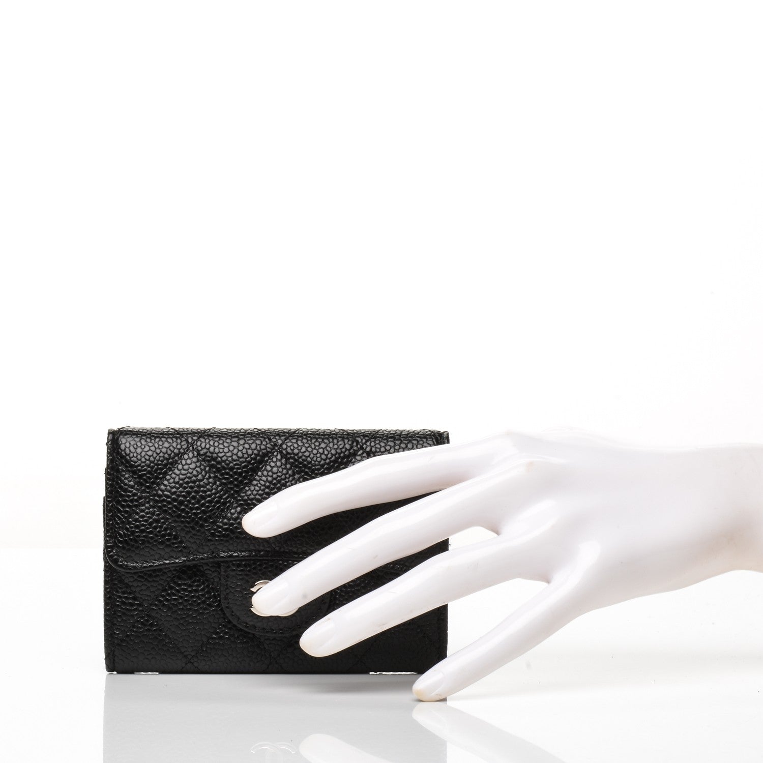 Chanel Caviar Quilted Flap Card Holder Black 2 of 7