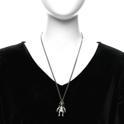 Louis Vuitton Palladium Galaxy Astronaut Necklace Silver 2 of 8