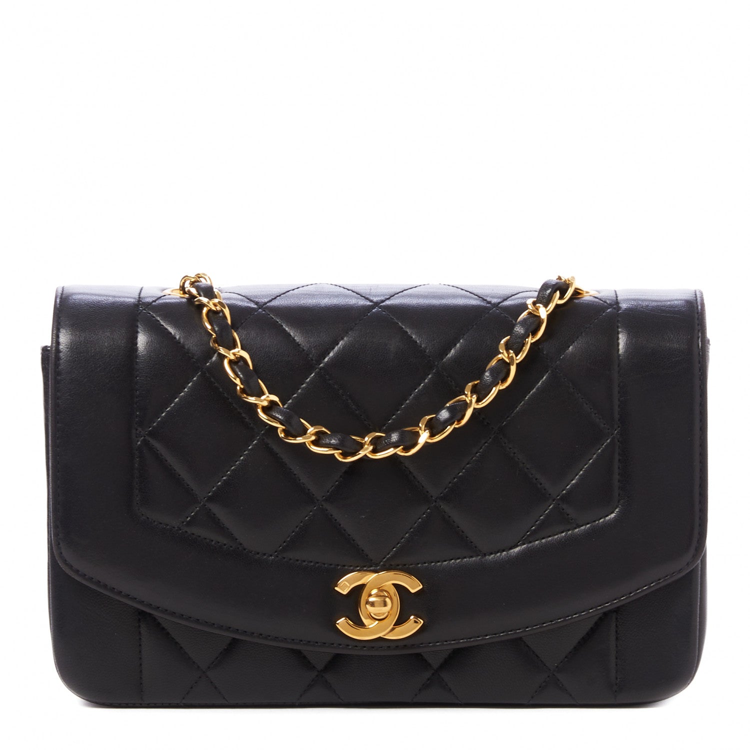 Chanel Lambskin Quilted Small Single Flap Black 1 of 11
