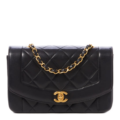 Chanel Lambskin Quilted Small Single Flap Black 1 of 11